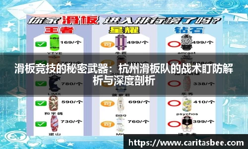 滑板竞技的秘密武器：杭州滑板队的战术盯防解析与深度剖析