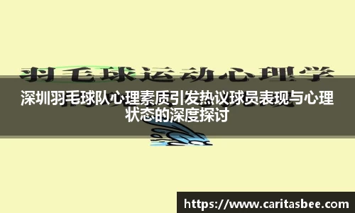 深圳羽毛球队心理素质引发热议球员表现与心理状态的深度探讨
