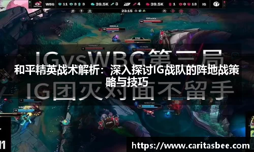 和平精英战术解析：深入探讨IG战队的阵地战策略与技巧